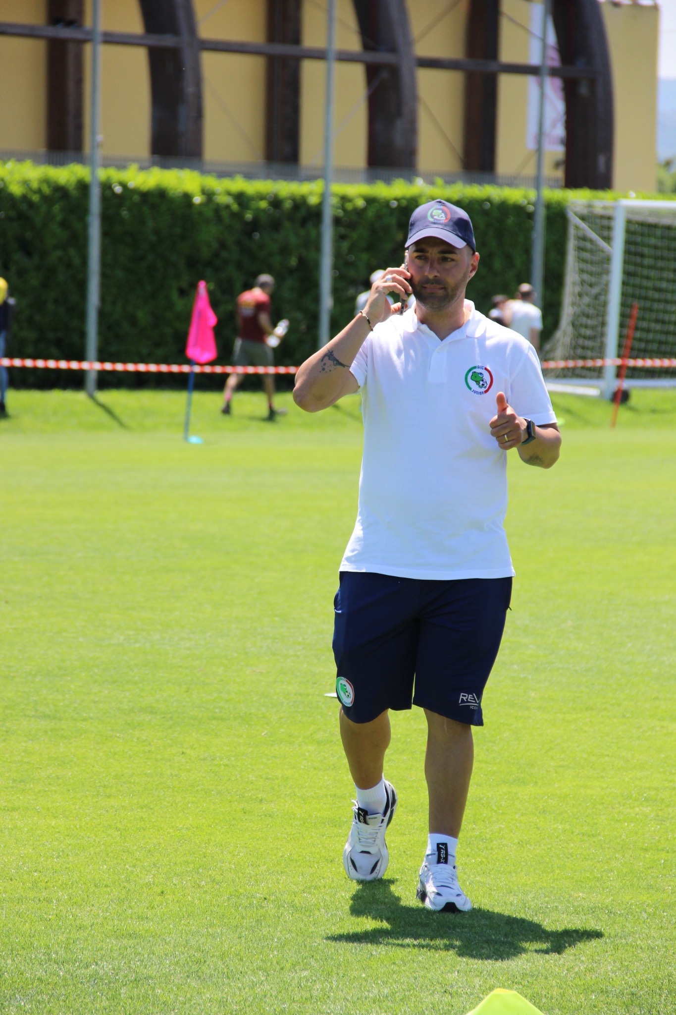 Antonio Dimatera sul campo durante un evento AIC Junior