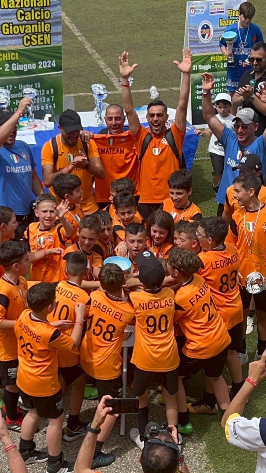 Squadra giovanile Dimateam durante un torneo